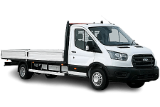 Van Hire Jarrow - White Ford Transit Dropside Van - Van hire Jarrow